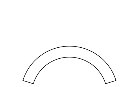 Preview of the Curved front desk, 4 m symbol, block HTL_RECEPTION_CURVED