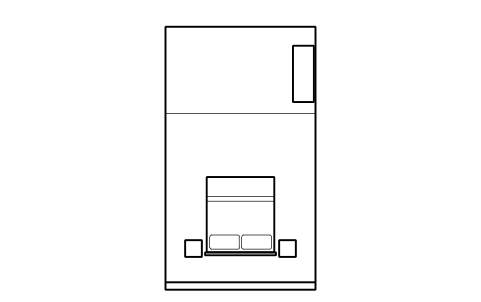 Preview of the King guest room, 4 x 7 m symbol, block HTL_ROOM_KING