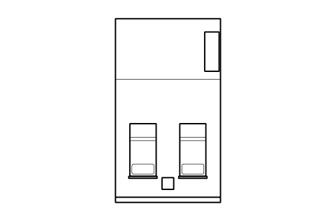 Preview of the Twin guest room, 4 x 7 m symbol, block HTL_ROOM_TWIN