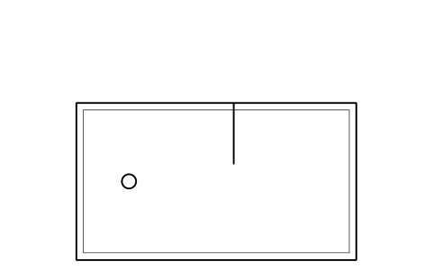 Preview of the Walk-in shower, 1.6 x 0.9 m symbol, block HTL_SHOWER_WALKIN