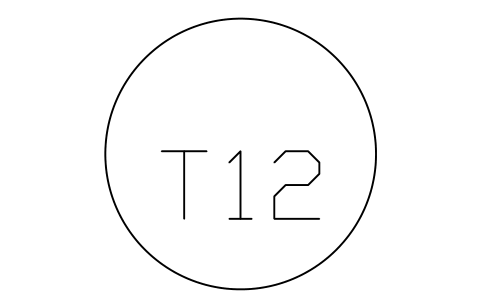 Preview of the Table number symbol, block HTL_TABLE_NUMBER