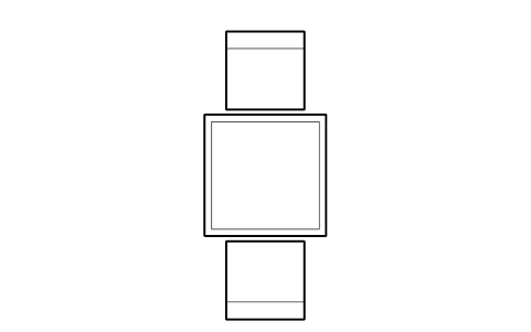 Preview of the Dining table for 2, rectangular symbol, block HTL_TABLE_RECT_2