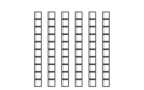 Preview of the Theatre style, 6 rows of 10 symbol, block HTL_THEATRE_ROWS_6x10