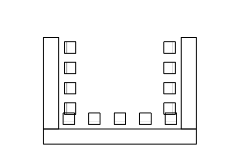 Preview of the U-shape, 20 seats symbol, block HTL_USHAPE_20