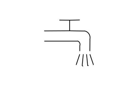 Preview of the Water tap, open symbol, block EGH_5574