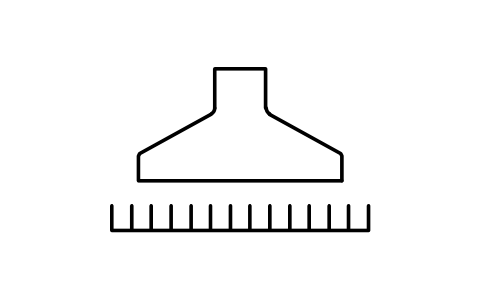 Preview of the Brush, retracted symbol, block EGH_5606