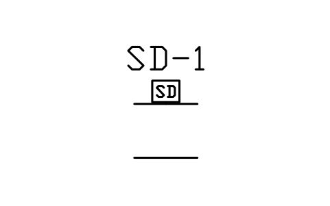 Duct smoke detector sembolünün önizlemesi, blok HV_DETECTOR_SMOKE_DUCT