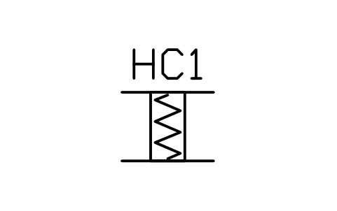 Heating coil in duct sembolünün önizlemesi, blok HV_DUCT_COIL_HEATING