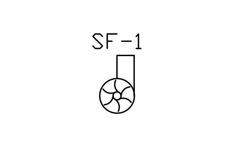 Fan, centrifugal sembolünün önizlemesi, blok HV_FAN_CENTRIFUGAL