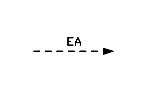 Exhaust air arrow sembolünün önizlemesi, blok HV_FLOW_EXHAUST