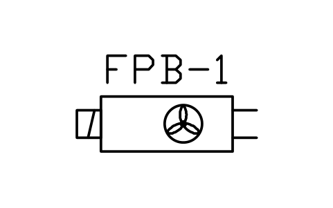 Fan powered terminal box sembolünün önizlemesi, blok HV_FPB_BOX