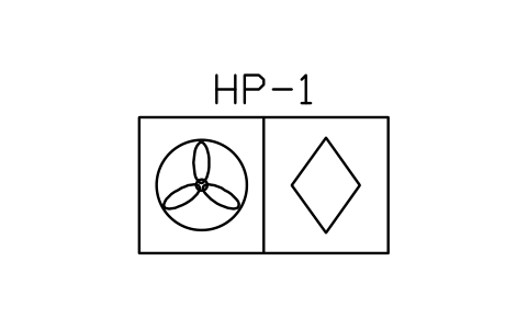 Air-to-water heat pump sembolünün önizlemesi, blok HV_HEAT_PUMP