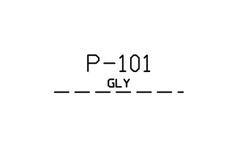 Glycol sembolünün önizlemesi, blok HV_PIPE_GLY