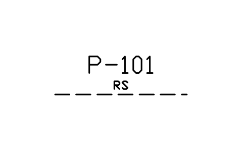 Refrigerant suction gas sembolünün önizlemesi, blok HV_PIPE_REF_SUCTION