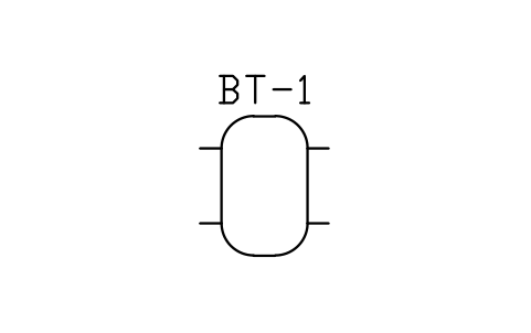 Buffer / storage tank sembolünün önizlemesi, blok HV_TANK_BUFFER