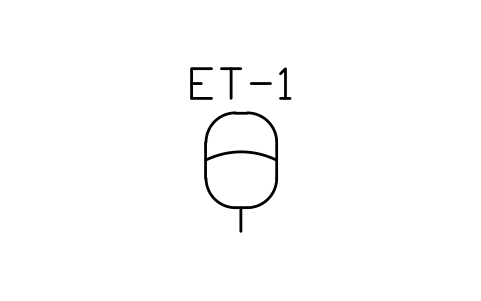 Expansion vessel sembolünün önizlemesi, blok HV_TANK_EXPANSION