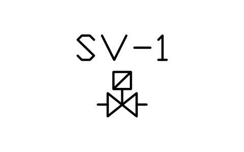 Solenoid valve sembolünün önizlemesi, blok HV_VALVE_SOLENOID