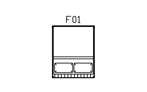 Anteprima del simbolo Letto a piattaforma su ruote, 1600, blocco IND_BED_CASTERS