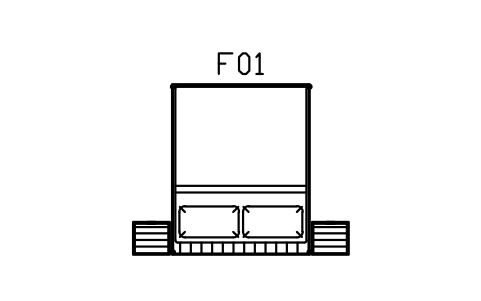 Anteprima del simbolo Letto 1600, comodini a cassetta, blocco IND_BED_SET_1600