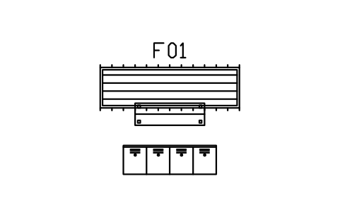 Anteprima del simbolo Set ingresso, armadietti, panca, passatoia, blocco IND_SET_HALL