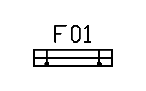 Anteprima del simbolo Mensola su staffe in tubo, 1200, blocco IND_SHELF_WALL