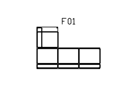 Anteprima del simbolo Divano componibile, angolare, sinistra, blocco IND_SOFA_CORNER_L