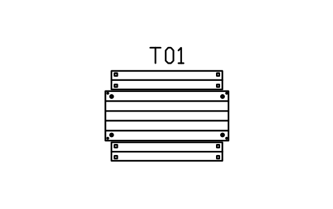 Anteprima del simbolo Tavolo in tavolacci 2000, due panche, blocco IND_TABLE_BENCHES