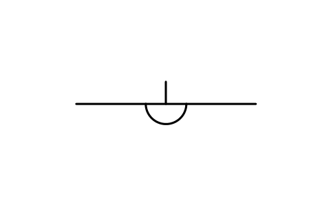 Vorschau des Symbols Line, gas or oil by-pass, Block INS_S00416_LINE_GAS_OR_OIL_BY_PASS