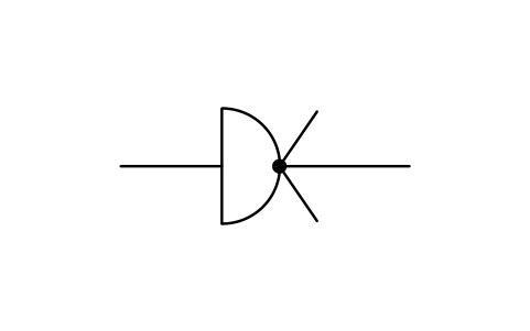 Vorschau des Symbols Splitter, three-way, Block INS_S00435_SPLITTER_THREE_WAY