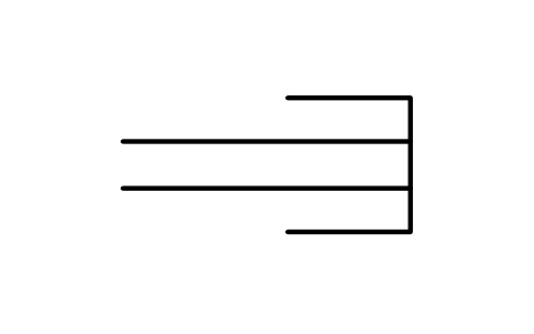 Vorschau des Symbols Trunking, end cover, Block INS_S00500_TRUNKING_END_COVER