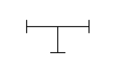 Vorschau des Symbols Trunking, tee, Block INS_S00502_TRUNKING_TEE