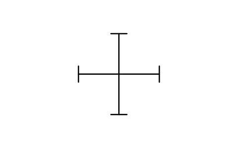 Vorschau des Symbols Trunking, crossing, no link, Block INS_S00504_TRUNKING_CROSSING_NO_LINK