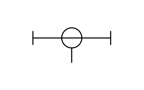 Vorschau des Symbols Trunking, fixed tap-off, Block INS_S00521_TRUNKING_FIXED_TAP_OFF