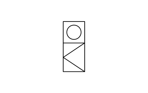 Vorschau des Symbols Light, omni on top, one-way, Block INS_S00543_LIGHT_OMNI_ON_TOP_ONE_WAY