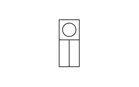 Vorschau des Symbols Light, omni on top, two-way, Block INS_S00544_LIGHT_OMNI_ON_TOP_TWO_WAY