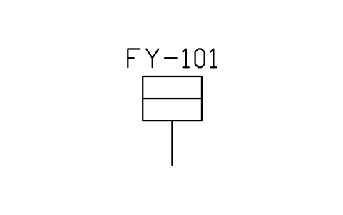 Actuator, linear piston sembolünün önizlemesi, blok ISA_ACT_PISTON