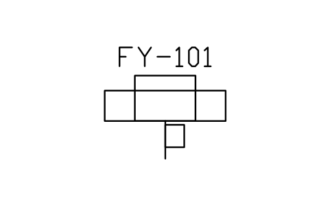 Actuator, rotary + positioner sembolünün önizlemesi, blok ISA_ACT_ROTARY_POS