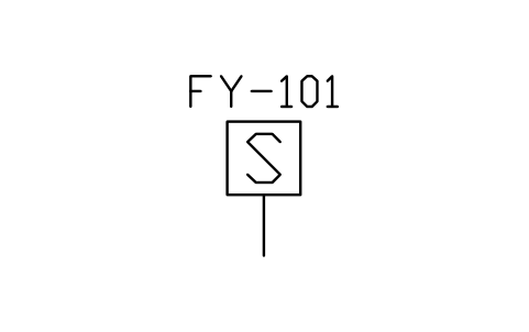 Actuator, solenoid sembolünün önizlemesi, blok ISA_ACT_SOLENOID