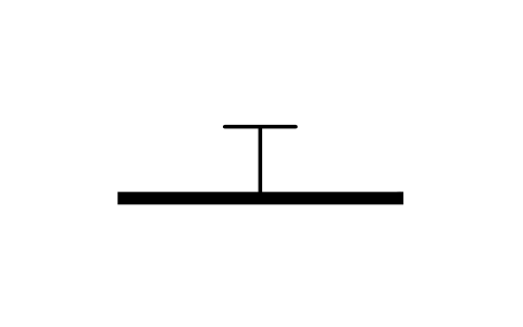 Flanged connection sembolünün önizlemesi, blok ISA_CONN_FLANGED