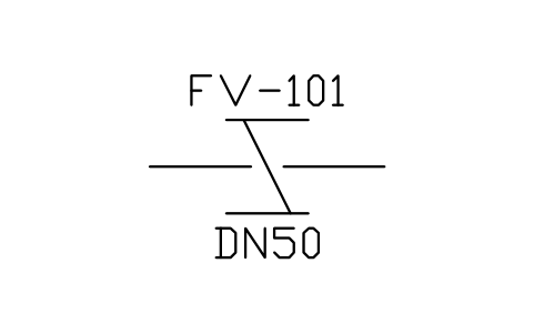Damper / louver, generic sembolünün önizlemesi, blok ISA_DAMPER