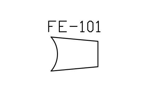 Flow nozzle sembolünün önizlemesi, blok ISA_ELEM_FLOW_NOZZLE