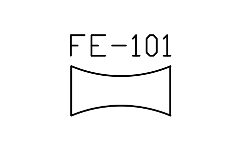Venturi / nozzle, generic sembolünün önizlemesi, blok ISA_ELEM_VENTURI