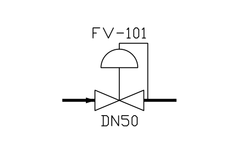 Pressure reducing, external sembolünün önizlemesi, blok ISA_REG_REDUCING_EXT