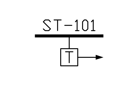 Moisture / steam trap sembolünün önizlemesi, blok ISA_TRAP