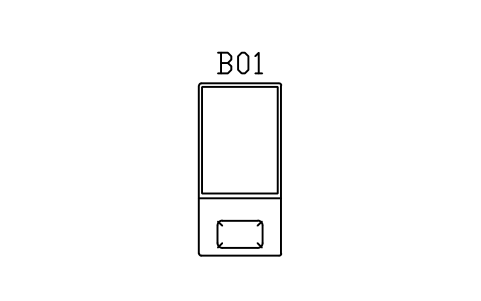 Preview of the Futon, single, 1000 x 2100 symbol, block JPN_FUTON_1000