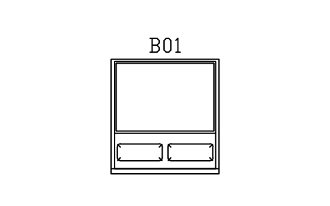 Preview of the Platform bed, king, 1800 symbol, block JPN_PLATFORM_1800