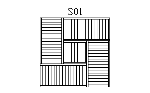 Preview of the Tatami room, 4.5 mats symbol, block JPN_ROOM_45