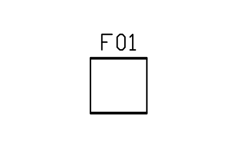 Preview of the Tatami mat, half, 910 x 910 symbol, block JPN_TATAMI_HALF