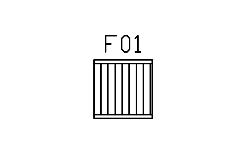 Preview of the Tatami mat, half, 910 x 910 symbol, block JPN_TATAMI_HALF