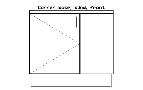 シンボル Corner base, blind, front のプレビュー（ブロック KBC_BASE_CORNER_BLIND_F）